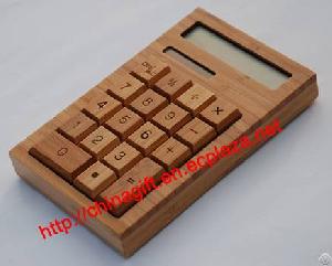 Environmentally Friendly Solar Bamboo Calculator