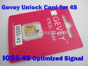 New Gevey Ultra S Unlock Sim Card On Ios 5.0 5.0.1 Plug And Play For Iphone 4s