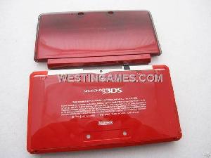 Replacement Full Housing Shell Case With Buttons And Screws For Nintendo 3ds Flame Red