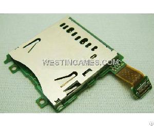 Sd Memory Card Read Socket For 3ds / N3ds Console Pulled