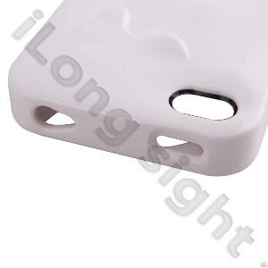 Colorful Melt Hard Plastic Cases For Iphone 4s-white