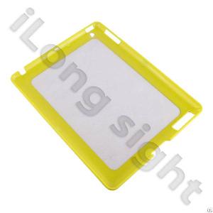 Two-tone Series Tpu Cases For Ipad 3 Transparent And Yellow