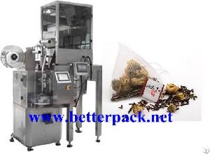 Automatic Triangle Pyramid Nylon Tea Bags Making Packaging Machines