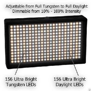 312asz Bi-colour Led Video Panel Light For Dslr Camera Or Dv Camcorder Lighting