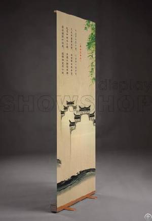 Selling Bamboo Roll Up Popular , Banner Stands . Trade Show Banners