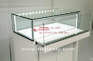 2012 New Style White Glossy Wood Watch Display Counter Used For Retail Watch Store Furniture