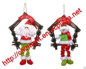 santa claus christmas tree hanging ornaments