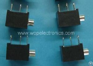 2.5mm Mono Tip Switch Right Angle Wqp-pj2130 Through Hole Phone Jacks