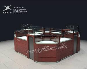 Professional Design Led Jewelry Kiosk And Island Stores