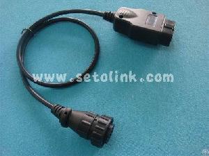 Obdii To 16pf Test Cable Bwm Benz Mazda Honda Ford Obd Adapter