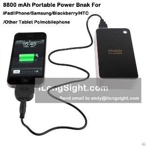 8800 Mah Power Bank For Iphone / Ipod Ipad / Samsung / Htc / Blackberry / Other Mobile Phone