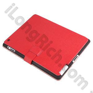 Book Series Leather Cases For Ipad2-red