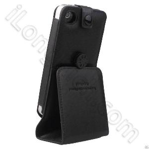 Capdase Flip Top Leather Case For Iphone 4 Black