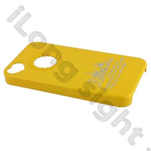 Elated Hard Plastic Cases For Iphone 4 / 4s-yellow