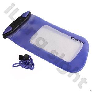 High Quality Waterproof Bag For Iphone / Ipod / Itouch / Other Mobilephones-blue