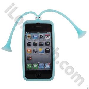 The Cute Cricket Ayatori Soft Silicon Case For Iphone 4 / 4s Light-blue