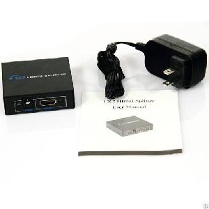 Full Hd 1080p Hdmi Splitter Box 1x2 On Coollcd