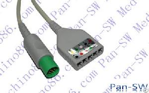 Hellige Servomed Ecg Cable