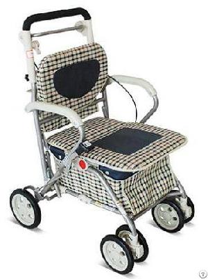 Leisure Shopping Cart Alj-005c Carrying An Umbrella And Crutches