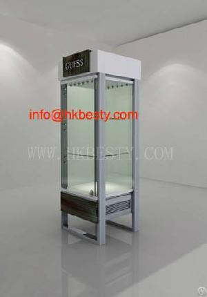 Watch Display Showcase And Glass Cabinet For Kiosk Design