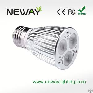 3 2w 6w E27 Lens Ac100-240v Aluminum Led Spot Light With Ce Rohs Fcc