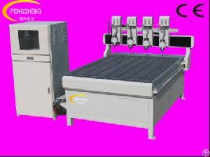 metal cnc router four heads