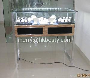 Jewelry Or Watch Glass Display Cabinet And Counter Showcase