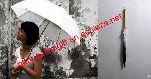 rain brush umbrella graffiti