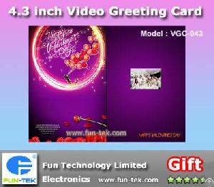 4 3 tft lcd video greeting card advertisng corporate gifts electronic gadgets