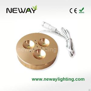 3 1w Edison Or Cree Led Recessed Cabinet Spotlight Kits Golden