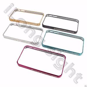 Diamond Edged Plastic Assembly Bumper For Iphone4 And 4s Green