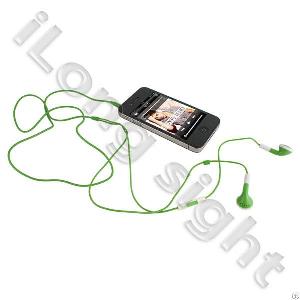 High Quality Earphone With Volume Control Function For Iphone Green