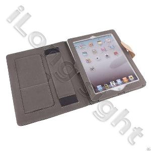 Premium Designer Style Folio Leather Case For Ipad3 Wathet