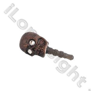 Retro Skull Earphone Dustproof Plug For Iphone, Ipod, Ipad