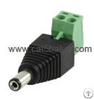 cctv dc power adaptor screw terminal
