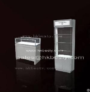 Display Counter Showcase And Display Cabinet Showcase In Shopping Center For Jewelry And Watch