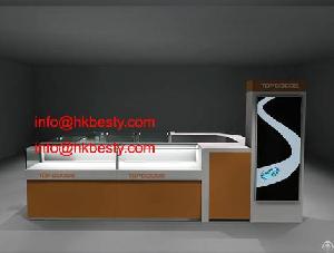 Shop Counter Design, Wood Glass Display Showcase