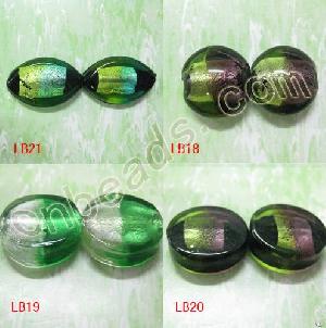 Double Color Murano Glass Beads Handmade Lampwork Bead