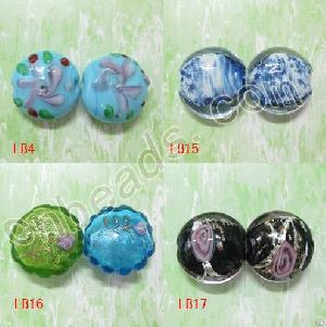 Flat Round Lampwork Glass Beads 2012 Fashion Murano Jewelry Accessories