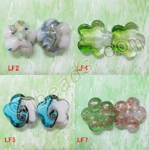 flower lampwork glass beads handmade 2012 fashion jewelry