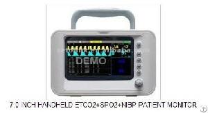 7.0 Inch Handheld Etco2 Spo2 Nibp Patient Monitor