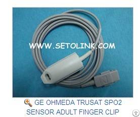 Ge Ohmeda Trusat Spo2 Sensor Adult Finger Clip