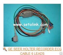 Ge Seer Holter Recorder Ecg Cable 6 Leads