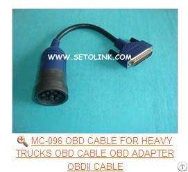 Mc-096 Cable For Heavy Trucks Obd Cable Obd Adapter Obdii