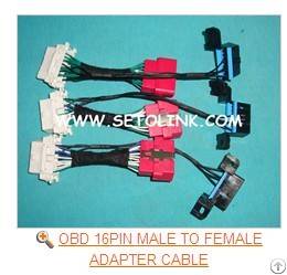 Obd 16pin Male To Female Adapter Cable