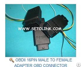 Obdii 16pin Male To Female Adapter Obd Connector