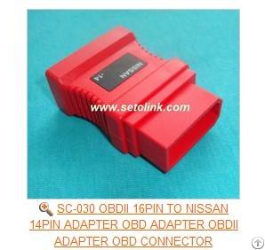 Sc-030 Obdii 16pin To Nissan 14pin Adapter Obd Adapter