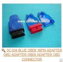 sc 034 blue obdii 16pin adapter obd