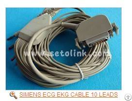 Siemens Hellige Cardiosmart 10 Leads Ekg Cable