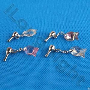 Crystal Series Earphone Dustproof Plug For Iphone, Ipod, Ipad